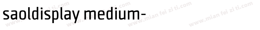 saoldisplay medium字体转换